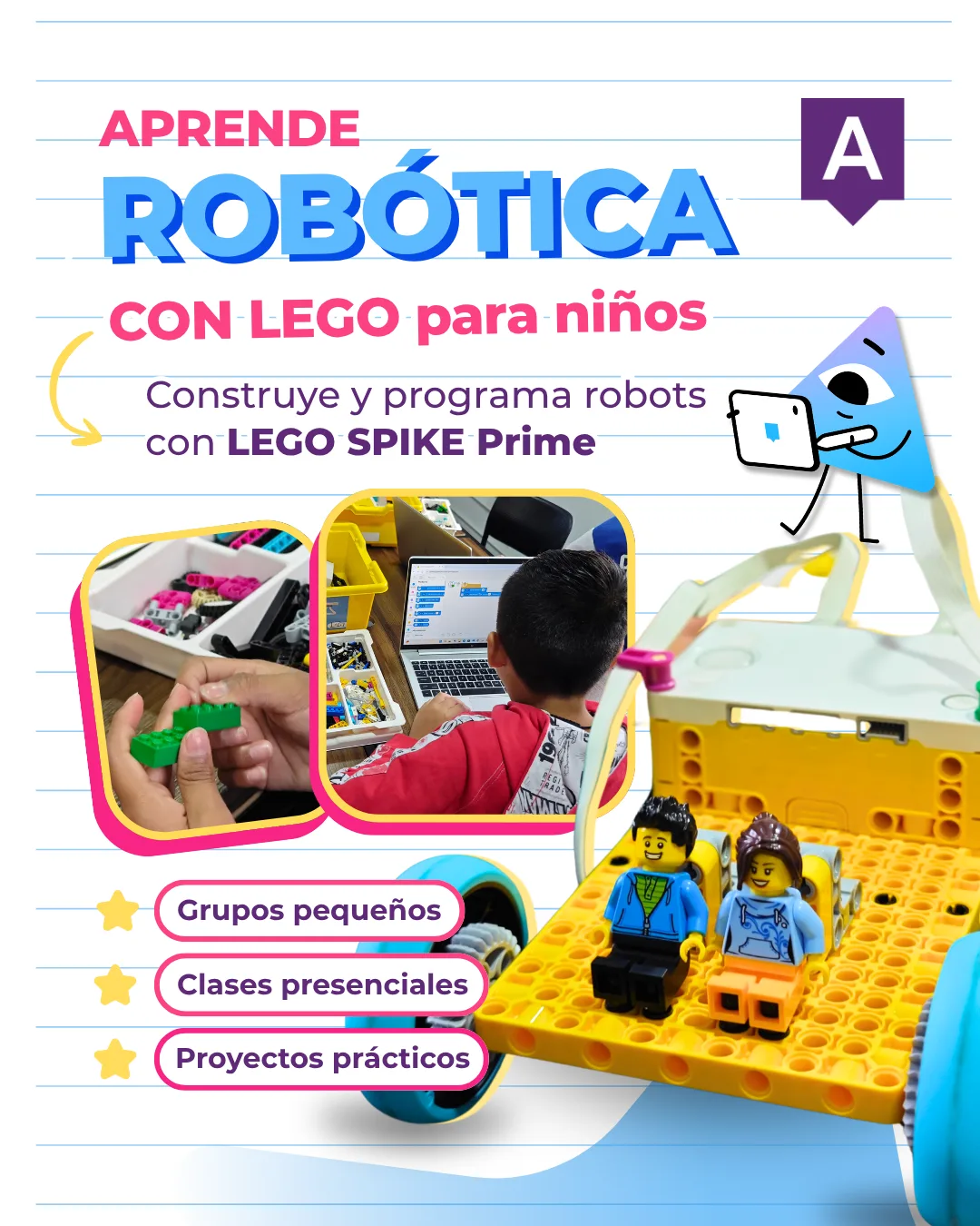 Anuncio: Aprende robótica con LEGO para niños